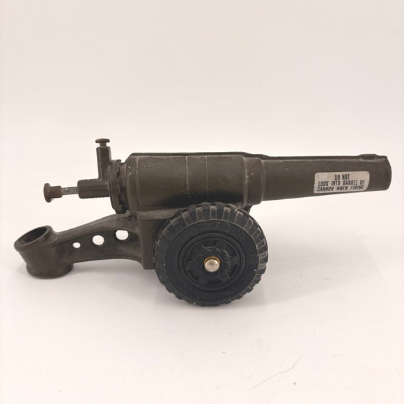 Other - VINTAGE BIG BANG CANNON Conestoga Co. Cast Iron Toy Military USA